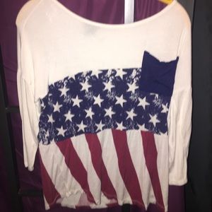 America Flag Blouse